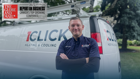 1Click Heating & Cooling Makes The Globe and Mail's 2025 Top Growing Companies List