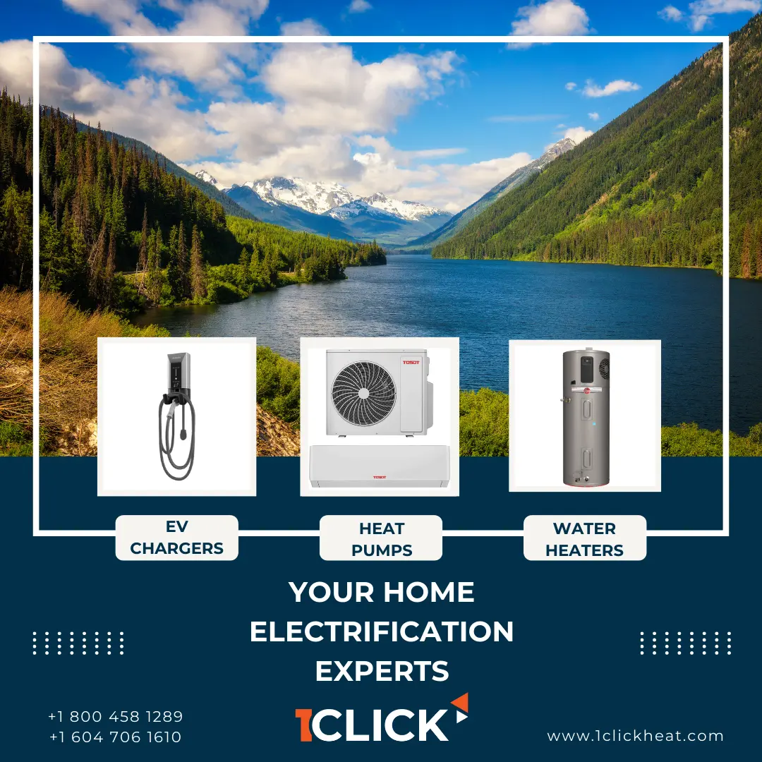 Image of an advertisement for 1Click Heat, featuring the company logo and contact information.
