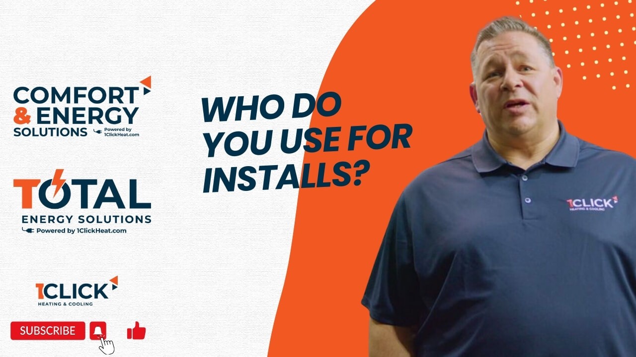 Shon Cantin 1Click hvac expert on who does 1Click uses for installs